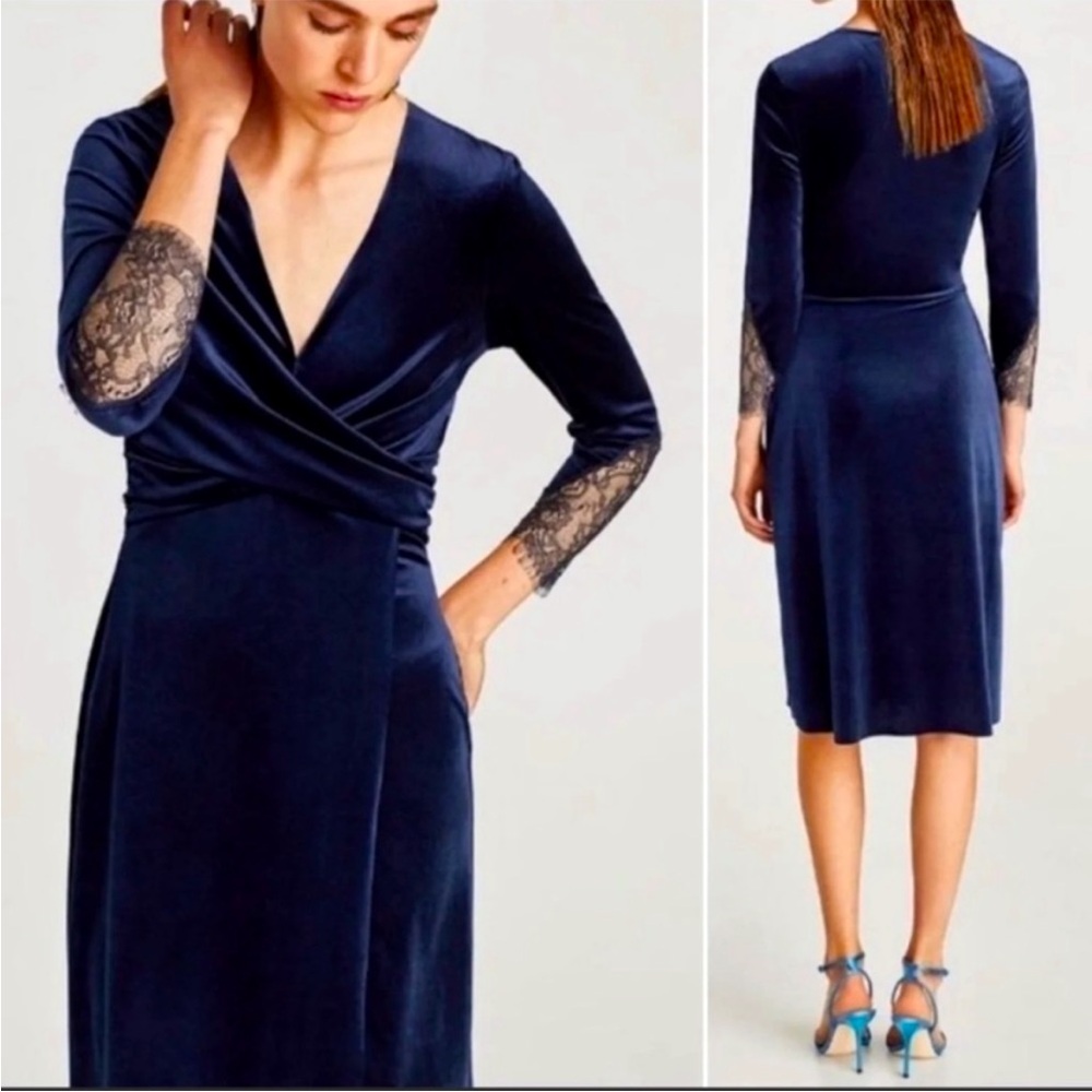 SOLD Zara velvet dress